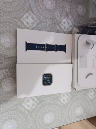 Apple Watch Ultra 2 49mm Titanio Banda Océano Azul