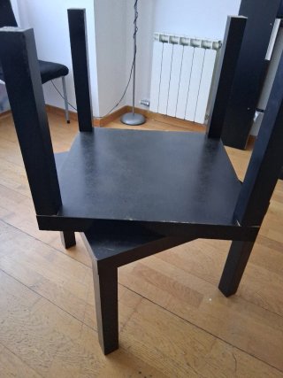 Mesa de centro negra Ikea