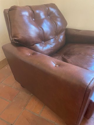 Sillón vintage de piel