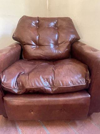 Sillón vintage de piel