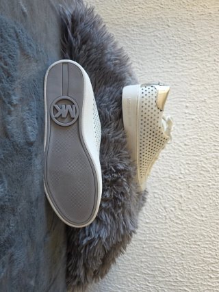 Michael Kors Bambas Mujer Blancas y Plateadas