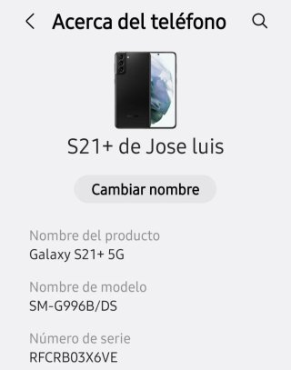 Samsung Galaxy S21+ 5G 256GB Negro