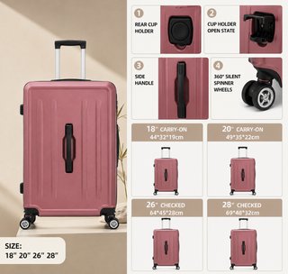 Set de Maletas con Portavasos (4 Pzs)