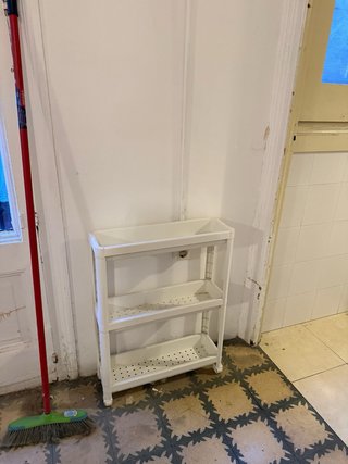 Carrito organizador blanco 3 estantes