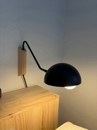 2 Lámparas de Pared SKLUM Madera y Metal