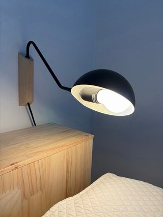 2 Lámparas de Pared SKLUM Madera y Metal