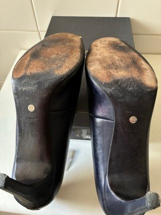 Zapatos Peep Toe Massimo Dutti Marino Talla 41
