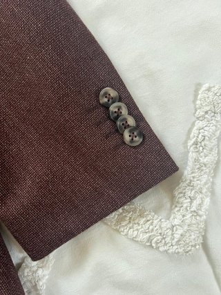 Americana Puro Ego burdeos talla 48 - Como nueva