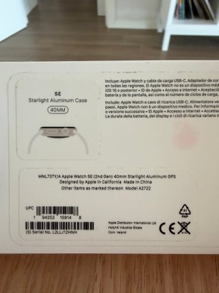 Apple Watch SE (2da gen) GPS Aluminio (40mm)