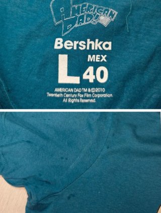 Camiseta American Dad Bershka Talla M