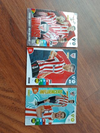 3 cromos Adrenalyn 2024-25: Vivian, Sancet, Willia