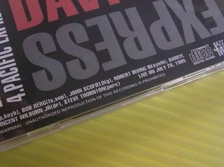 Miles Davis Pacific Express 1985 LIVE CD 28/jul/85