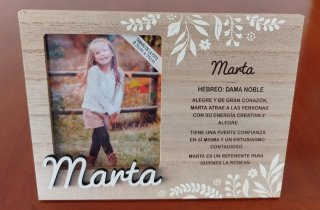 Portafotos personalizado Marta