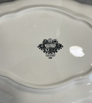 2 Grandes bandejas,porcelana La Cartuja de Sevilla