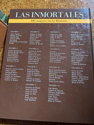 Colección del libro, las inmortales