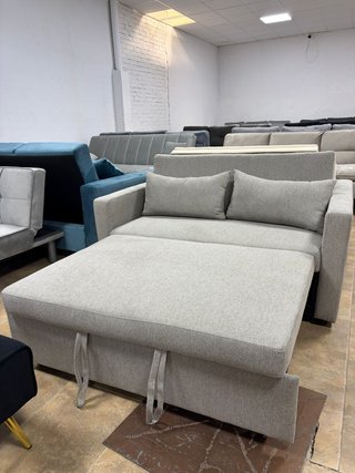 sofá mini cama 140cm 3 EN 1 gris y beige