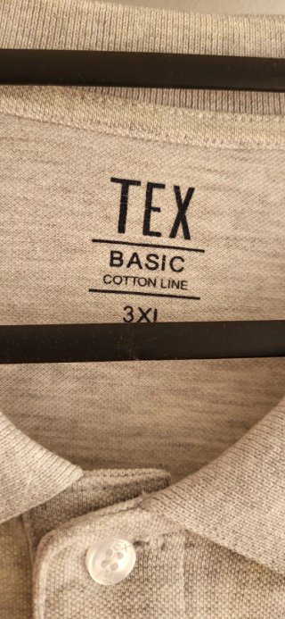 Polo TEX Hombre Talla 3XL Gris