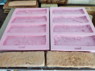 2 Moldes Silicone 3d / Revestimento