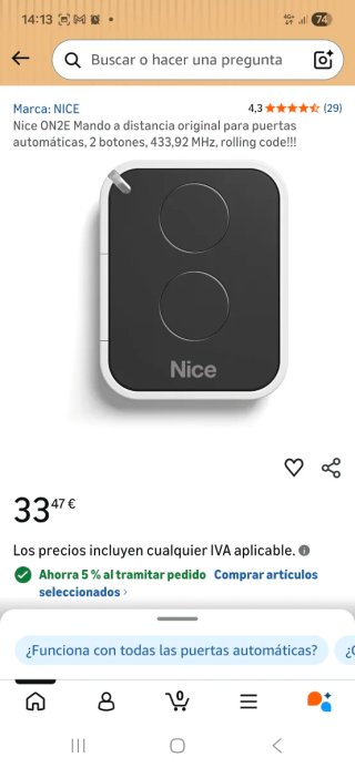 Mando Nice Era One 433.92 MHz