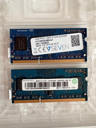 Kit 2x 4GB DDR3L SODIMM RAM