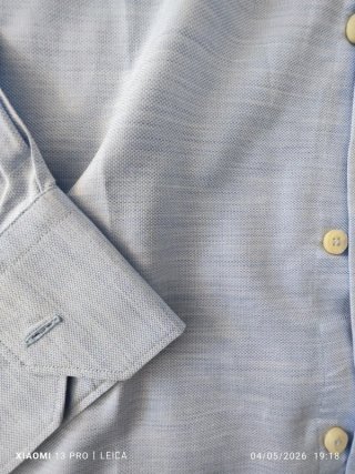 Camisa Massimo Dutti Azul Colección Especial