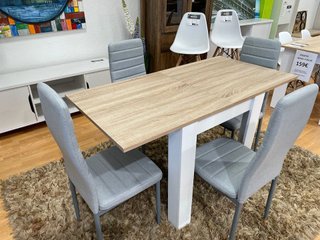 OFERTA DE MESA AUXILIAR EXTENSIBLE + 4 SILLAS