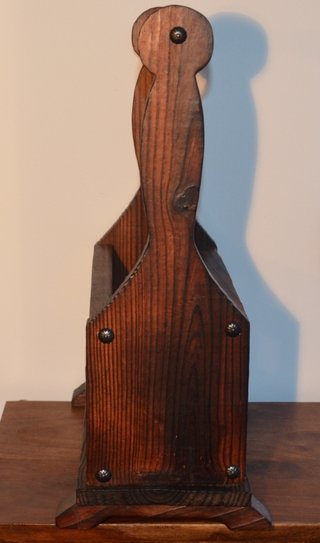 Suporte Madeira Maciça p/ 3 Garrafas Vinho