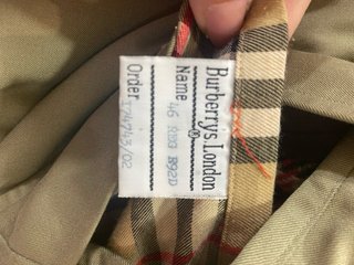 Cappotto Burberry Uomo Taglia 50 Verde Oliva