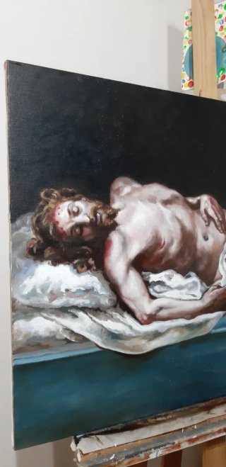 ÓLEO CRISTO YACENTE