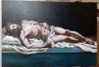 ÓLEO CRISTO YACENTE