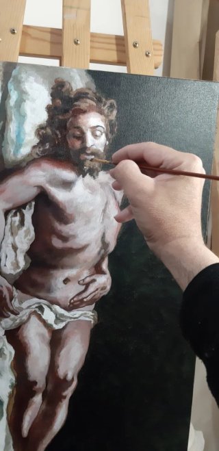 ÓLEO CRISTO YACENTE