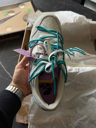 Nike Dunk Low x Off White Verde/Bianco
