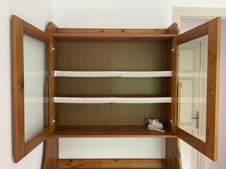 Armario Vintage Madera y Cristal