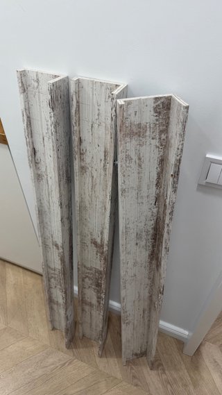 3 Estantes Largos IKEA Madera Rústica