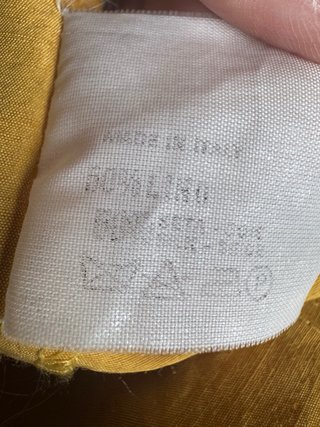 Giacca donna in lino e seta giallo senape