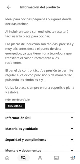 Placa Inducción Ikea Tillreda