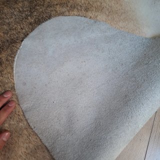 Alfombra Piel de Vaca Marrón y Blanca
