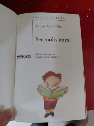Libro Bon profit! de Miquel Martí i Pol