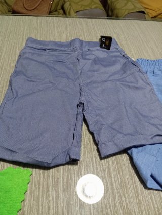 Pantalones cortos mujer azul