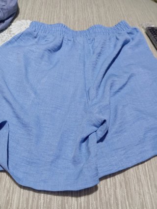 Pantalones cortos mujer azul