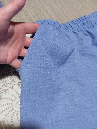 Pantalones cortos mujer azul