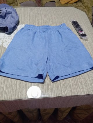 Pantalones cortos mujer azul