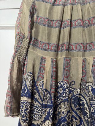 Vestido Zara gasa estampado