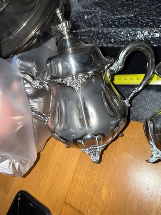 Set plata Rogers1881 New York te,leche,azucar+cazo