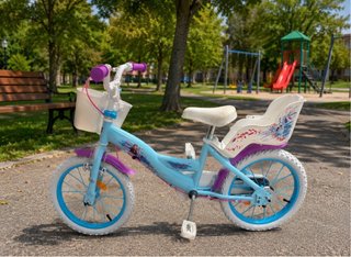 Bicicleta Frozen Con ruedines para 3-6 años