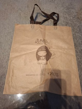 Bolsa Anekke beige y marrón