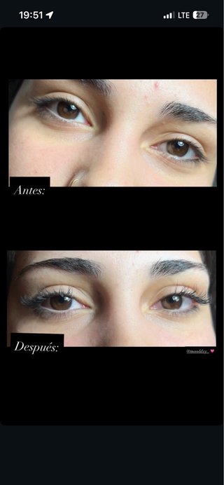 Hago pestañas pelo a pelo y cejas con hilo