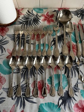 Set di posate in argento 800