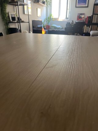 Isla de cocina plegable madera con 2 taburetes