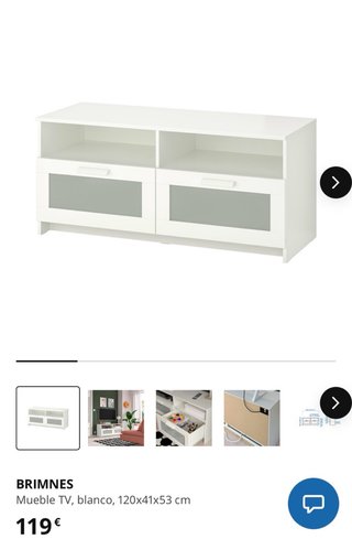 Vitrina Blanca + Mueble TV